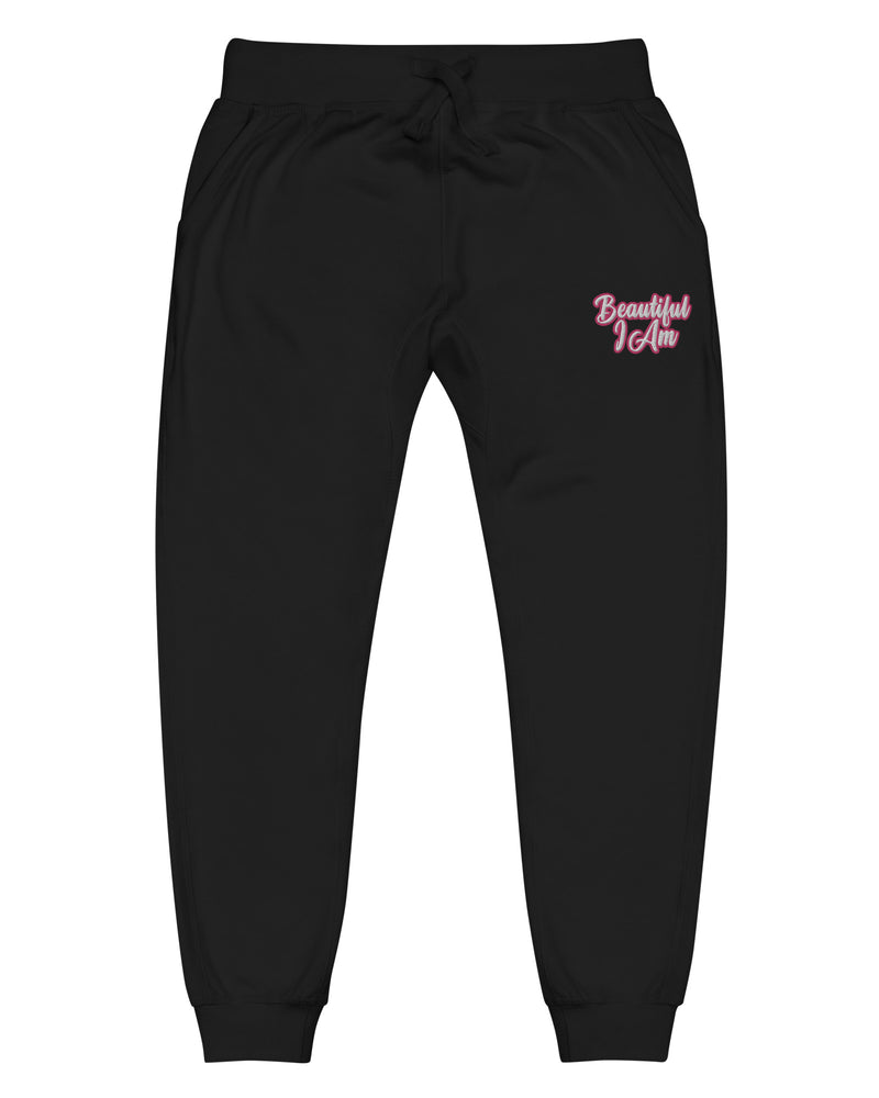 BEAUTIFUL I AM PINK Unisex Fleece Sweatpants Joggers