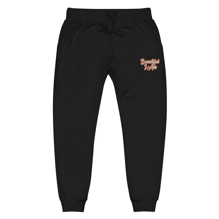 BEAUTIFUL I AM ORANGE Unisex Fleece Sweatpants Joggers