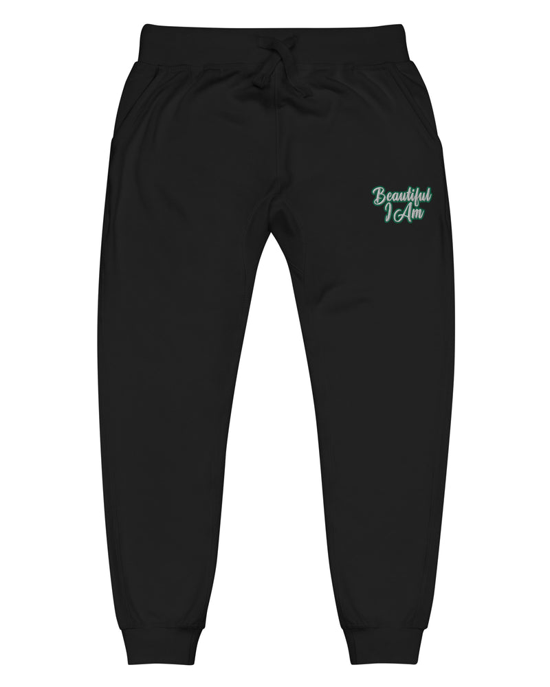 BEAUTIFUL I AM GREEN Unisex Fleece Sweatpants Joggers