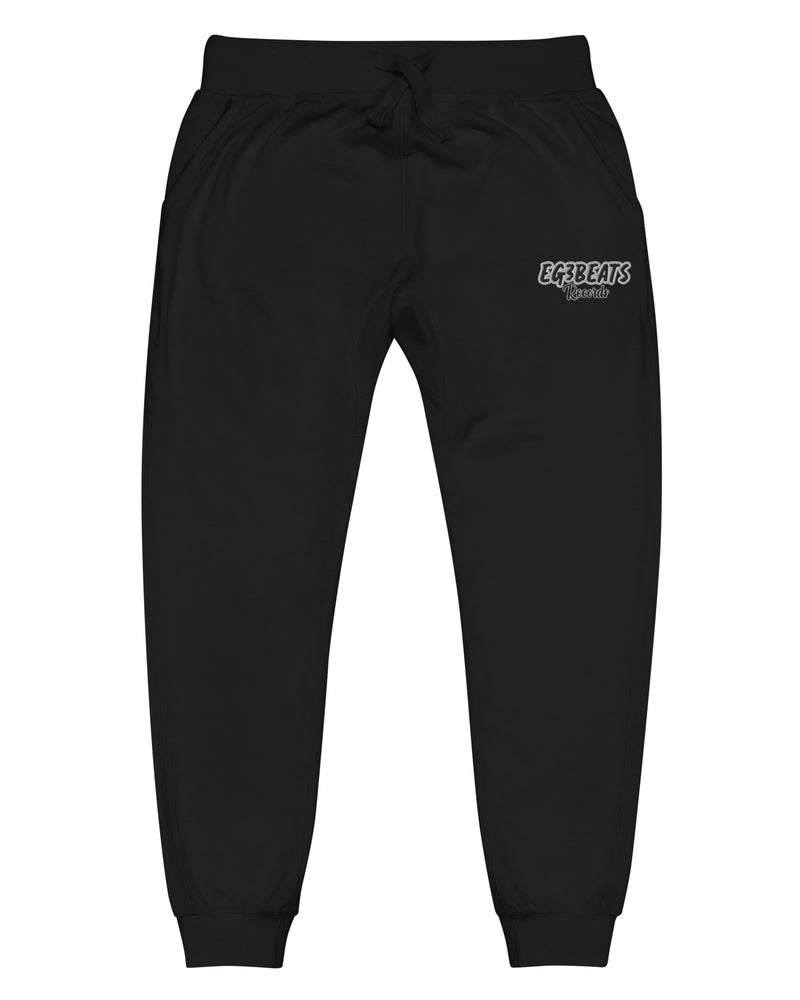 EG3BEATS RECORDS BLACK Unisex Fleece Sweatpants Joggers