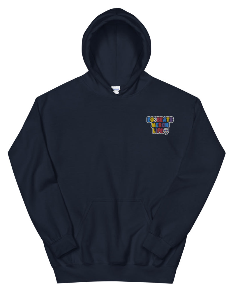 EG3BEATS MERCH LIFE EMBROIDERED HOODIE