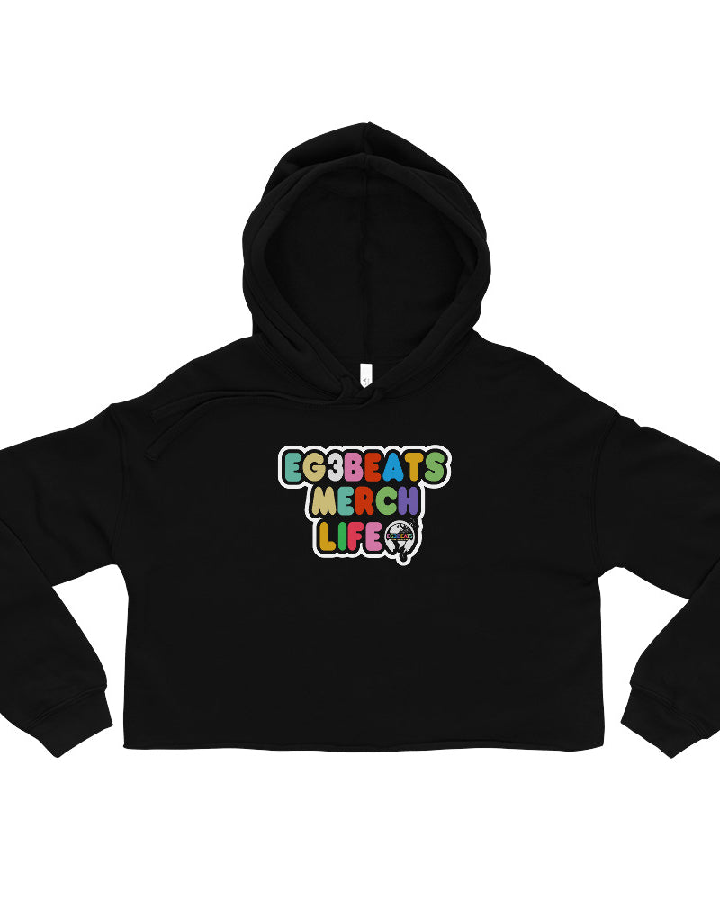 EG3BEATS WOMENS MERCH LIFE CROP PULLOVER