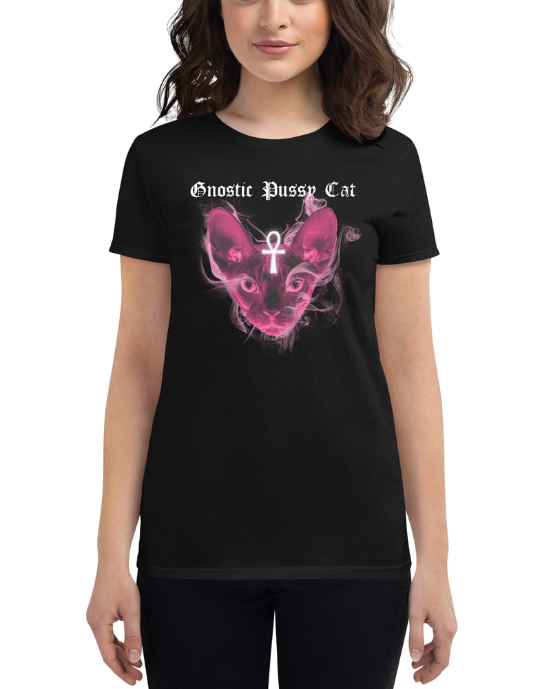 BEAUTIFUL I AM GNOSTIC CAT Women's Short Sleeve T-Shirt