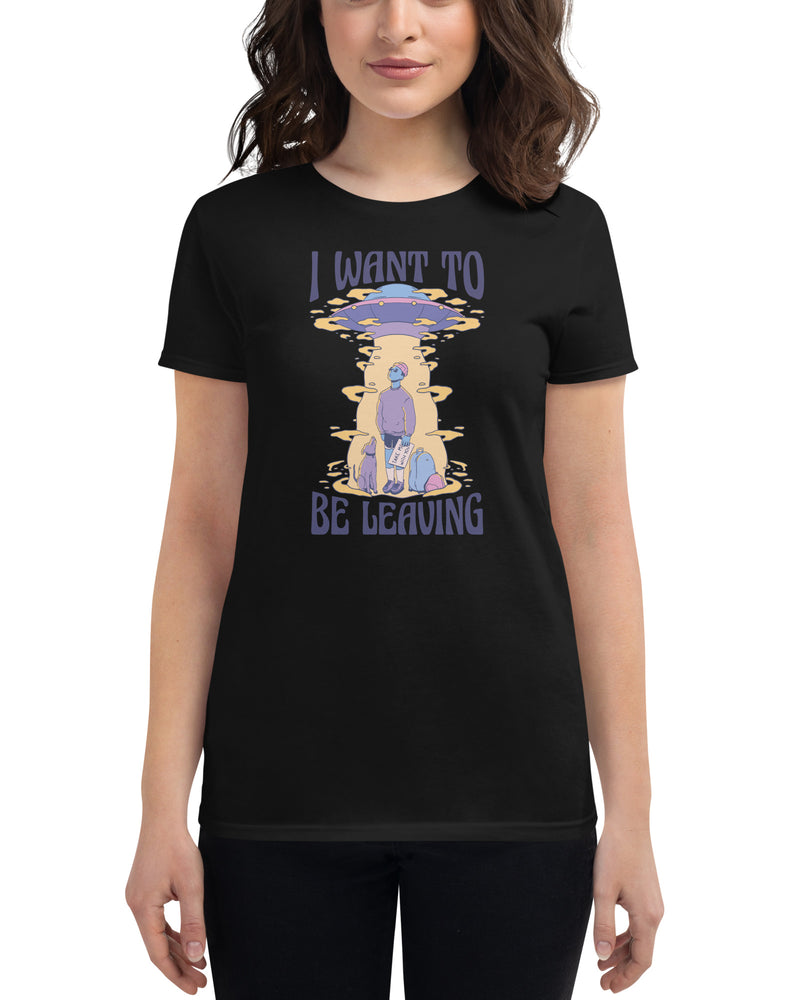 BEAUTIFUL I AM LEAVING Women's Short Sleeve T-Shirt
