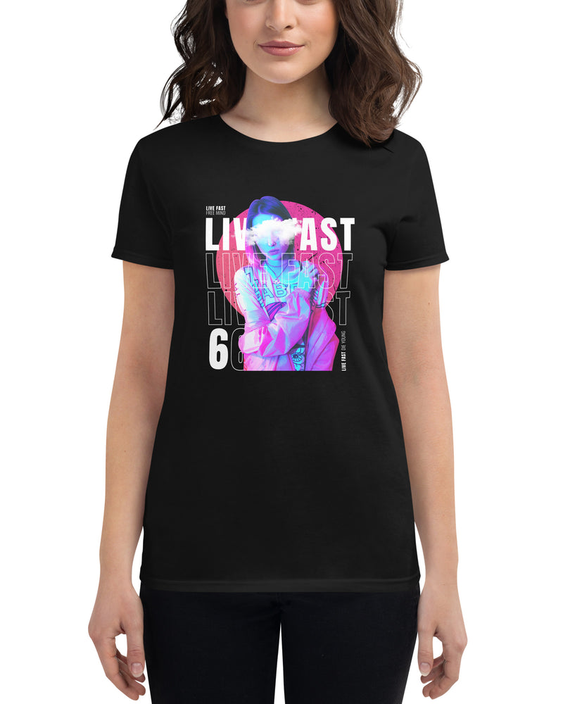 BEAUTIFUL I AM LIVE FAST Women's Short Sleeve T-Shirt