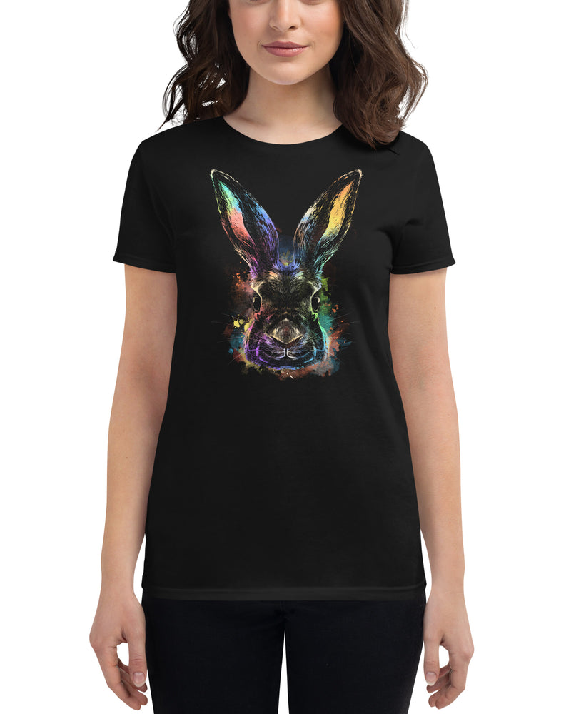 BEAUTIFUL I AM BUNNY POWER Women's Short Sleeve T-Shirt