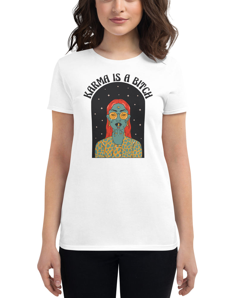 BEAUTIFUL I AM KARMA Women's Short Sleeve T-Shirt