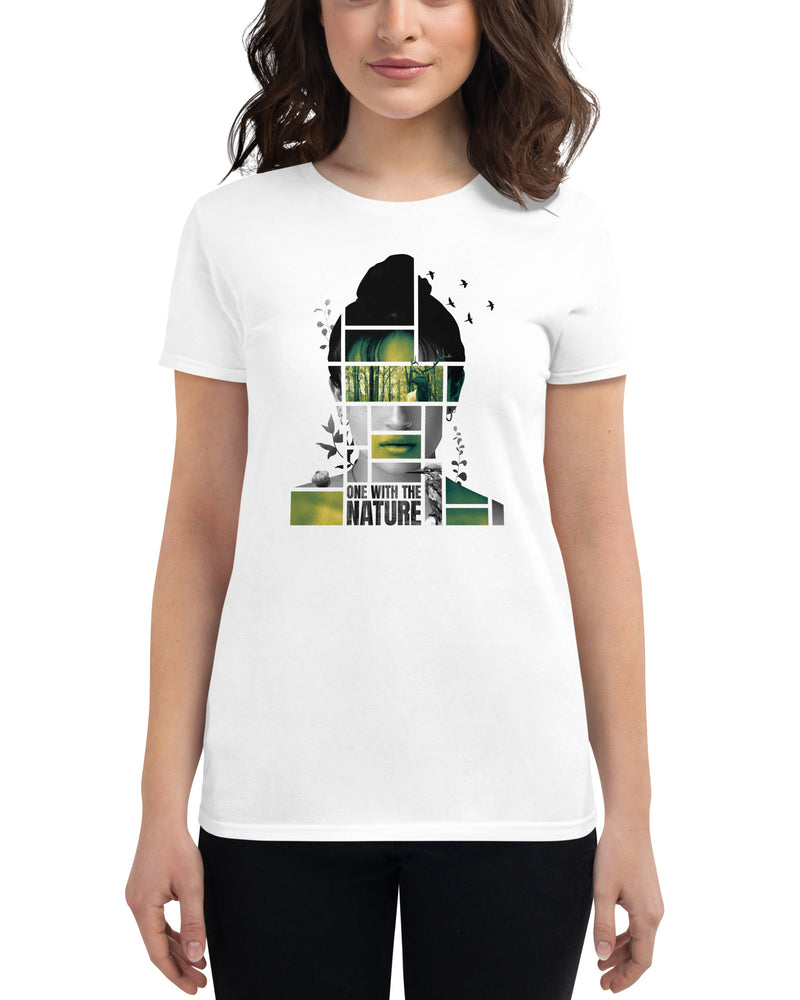 BEAUTIFUL I AM ONE WITH NATURE Women's Short Sleeve T-Shirt