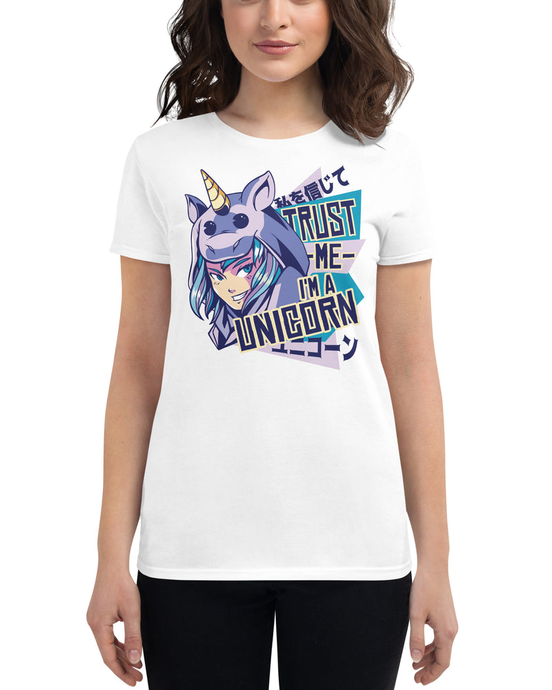 BEAUTIFUL I AM UNICORN Women's Short Sleeve T-Shirt