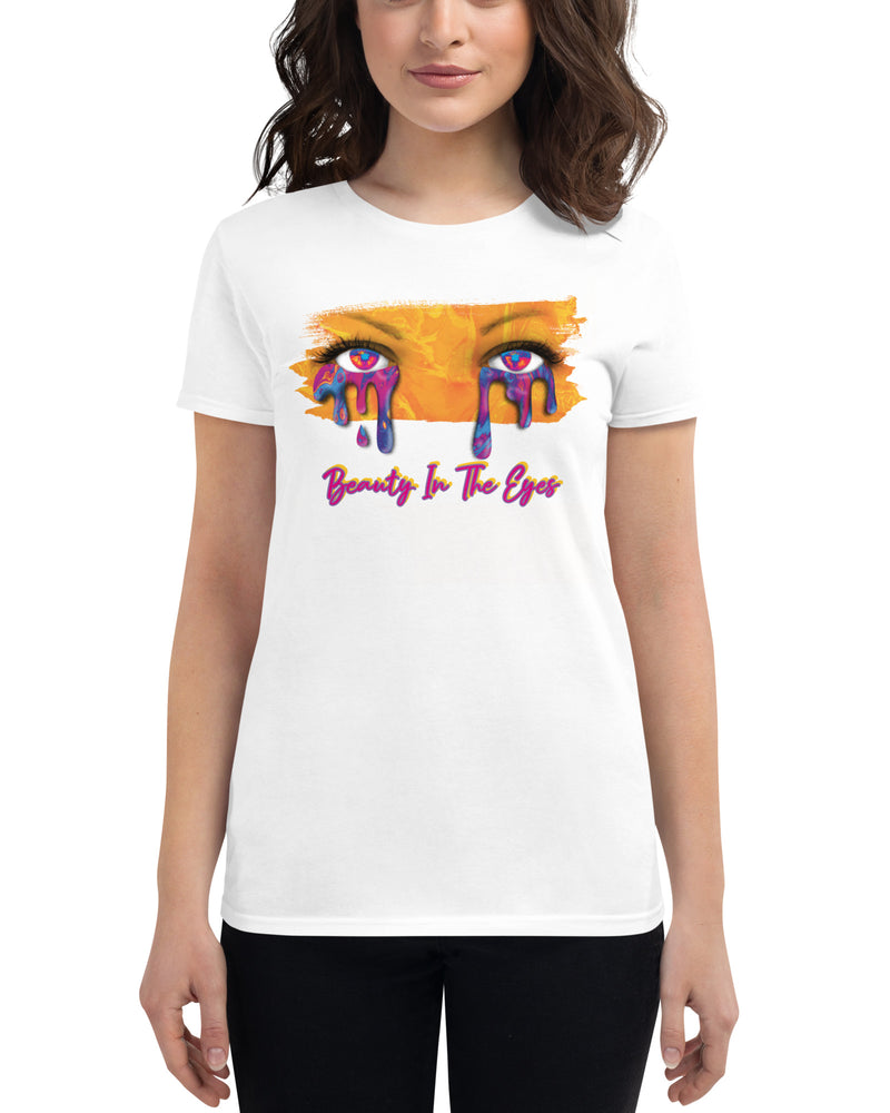 BEAUTIFUL I AM BEAUTY IN THE EYES Women's Short Sleeve T-Shirt